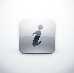 icône bouton internet information