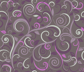 Floral abstract background, seamless