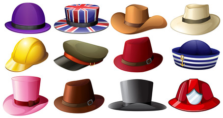 Different hat designs