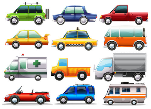 Different types of cars