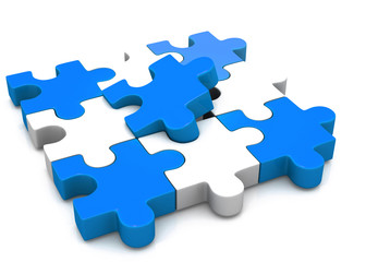 Fototapeta premium colorful puzzle pieces.