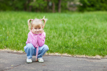 sitting child