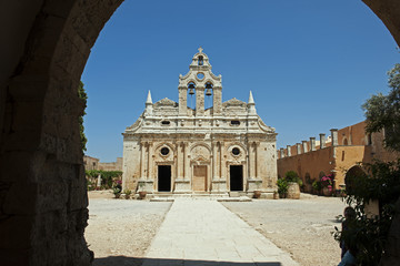 Fototapeta na wymiar Kloster von Arkadi Fuj Kreta