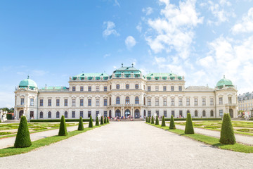 Belvedere Palace, Vienna, Austria - obrazy, fototapety, plakaty