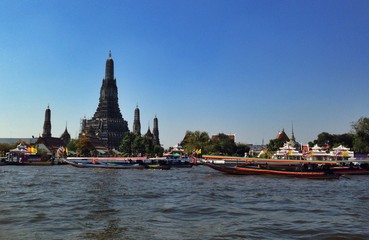 thai temple near river
