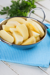 Potato in bowl