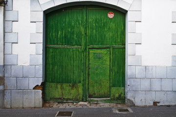 old green door