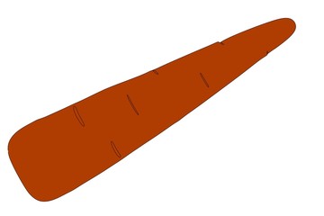 cartoon image of simple carrot