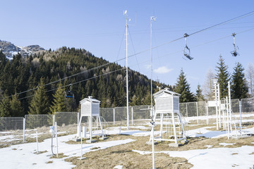 Weather station in the mountains