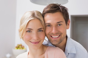 Close-up of a happy loving young couple