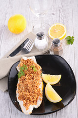 crusted fish