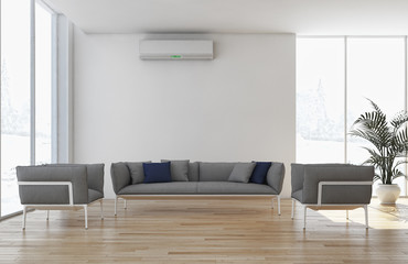 Interno con aria condizionata