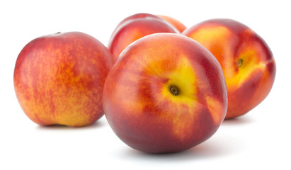 Fototapeta na wymiar Nectarine fruit isolated on white background