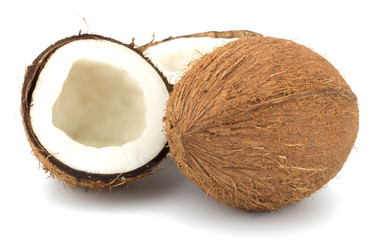 Fototapeta na wymiar Coconuts isolated on white background