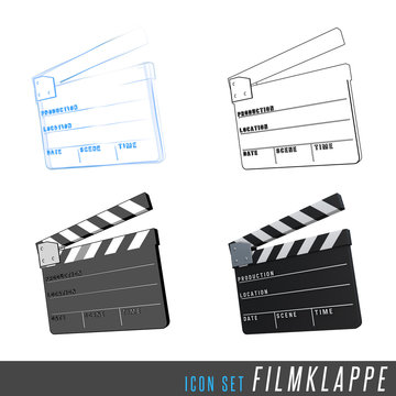 3D Iconset Filmklappe
