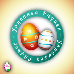 Joyeuses Pâques - Illustration vectorielle