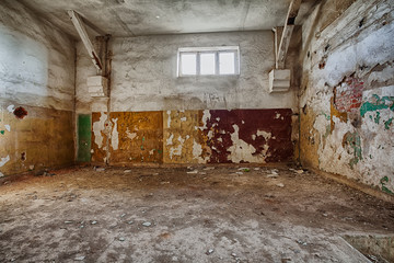Fototapeta na wymiar Old, abandoned and forgotten factory