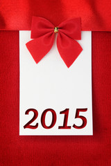 New year 2015 greeting card with copy space