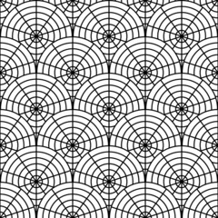 Design seamless monochrome spider web pattern. Monochrome geomet