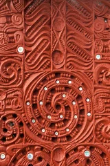 Fotobehang Maori Carving © Fyle
