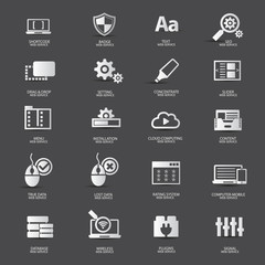 Web design,Web service icons,vector