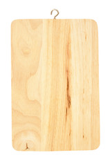 Fototapeta premium Wooden cutting board isolated on white background