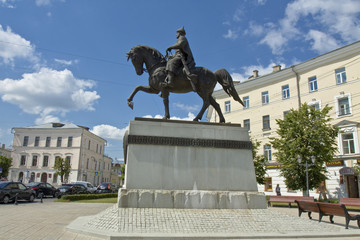 Naklejka premium Tver, monument to prince Michael Tverskoy
