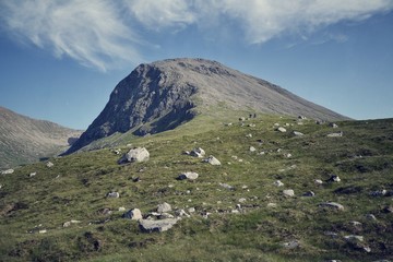 Fototapeta premium Ben Nevis - filtered picture of the highest mountain in Britain