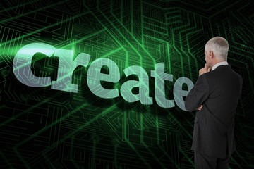 Create against green and black circuit board