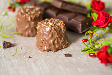Closeup chocolate
