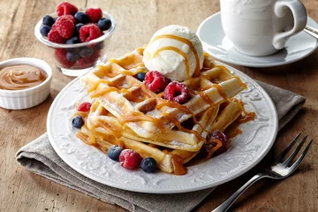 Gordijnen Belgische wafels © baibaz