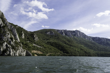 Danube pass through Iron Gates Natural Park