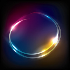 circle neon background