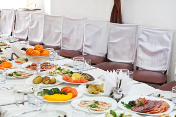 Wedding table setting