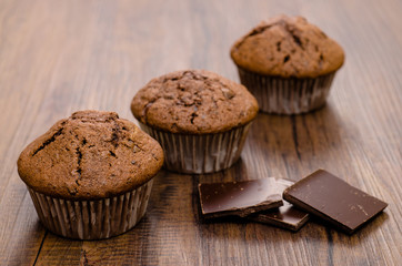 Drei Muffins