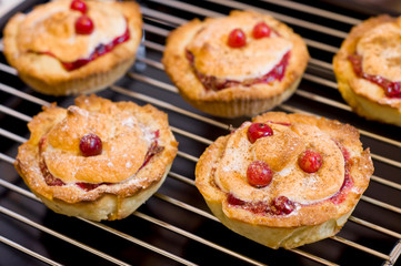 cakeы with cranberries