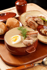 traditional soup with ribs