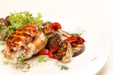 Chicken Steak with vegetables