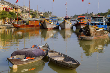 Boats in Hoi Ann, Vietnam