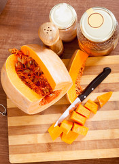 orange pumpkin   and honey