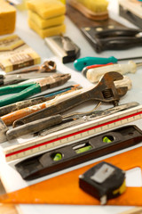 Table full of tools