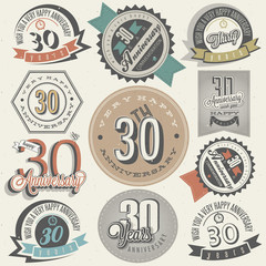 Vintage style 30 anniversary collection