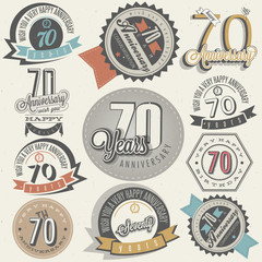Vintage style Seventy anniversary collection