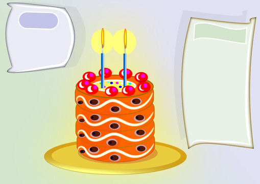 Tarta de cumplea&ntilde;os dos a&ntilde;os
