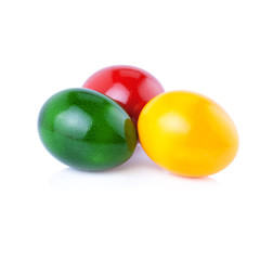 Easter Eggs Isolated on White