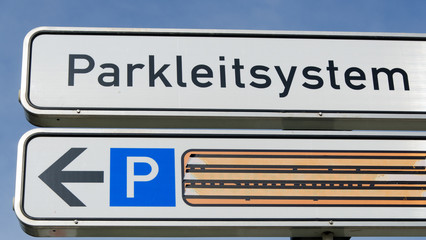Fototapeta premium parkleitsystem