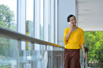 Business Woman Using Cellphone