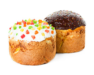 Easter cakes isolated