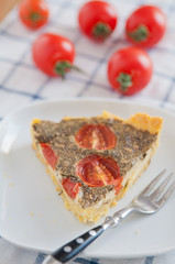 Tomaten Basilikum Quiche