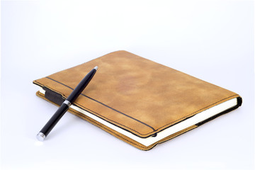 Leather Notebook ,Isolated - 62284954
